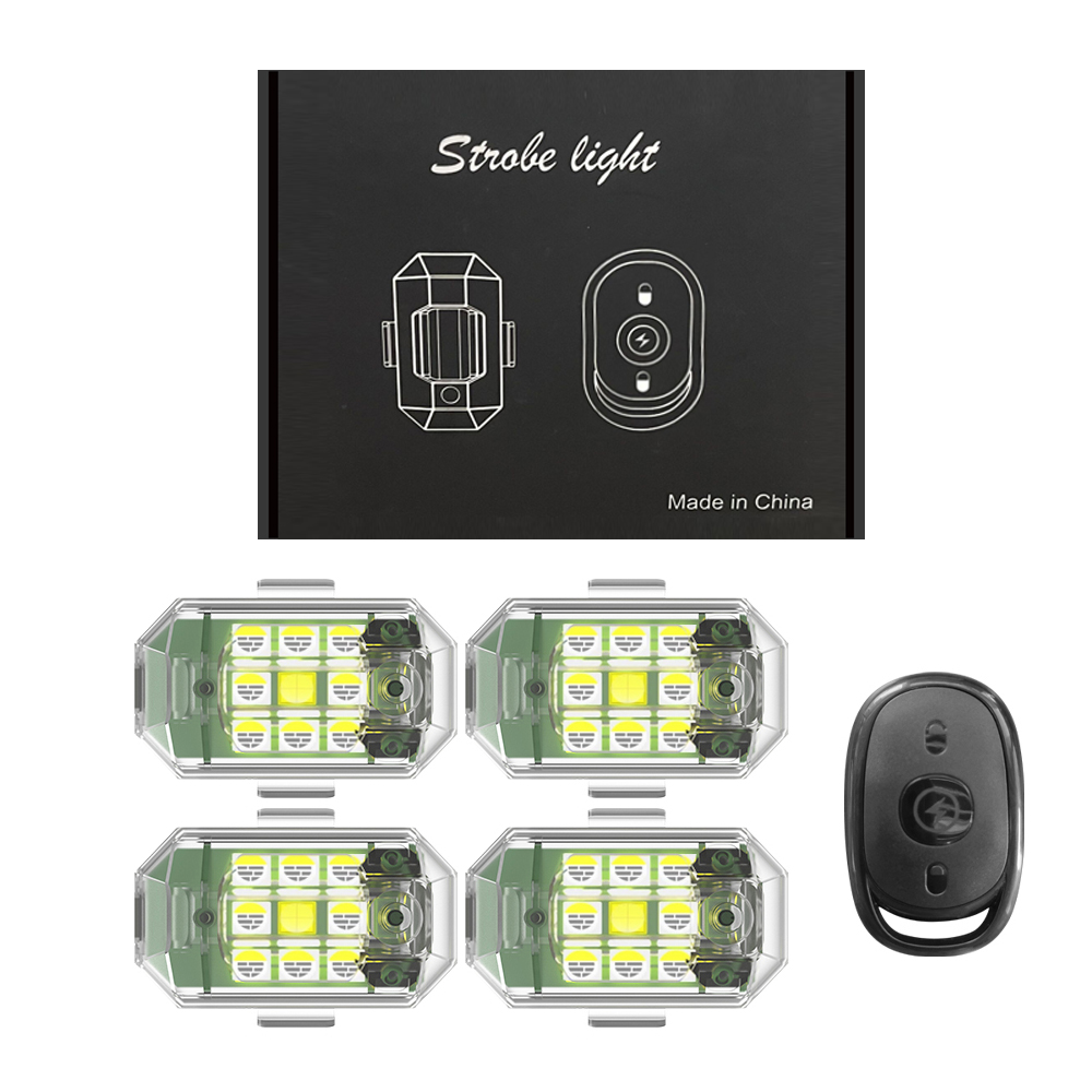 Drone Led Light - 1/2/4 pces sem fio led drone