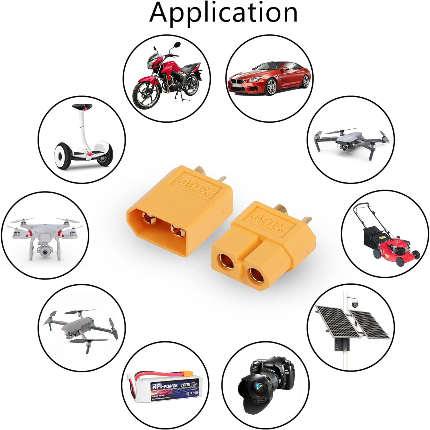 5 pares xt60 conector xt60 mac - Drone Motor avaliação e preço