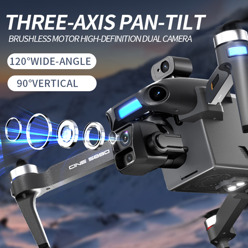 Novo Drone 8K com Câmera Dupla - Drone Gimbal avaliação e preço