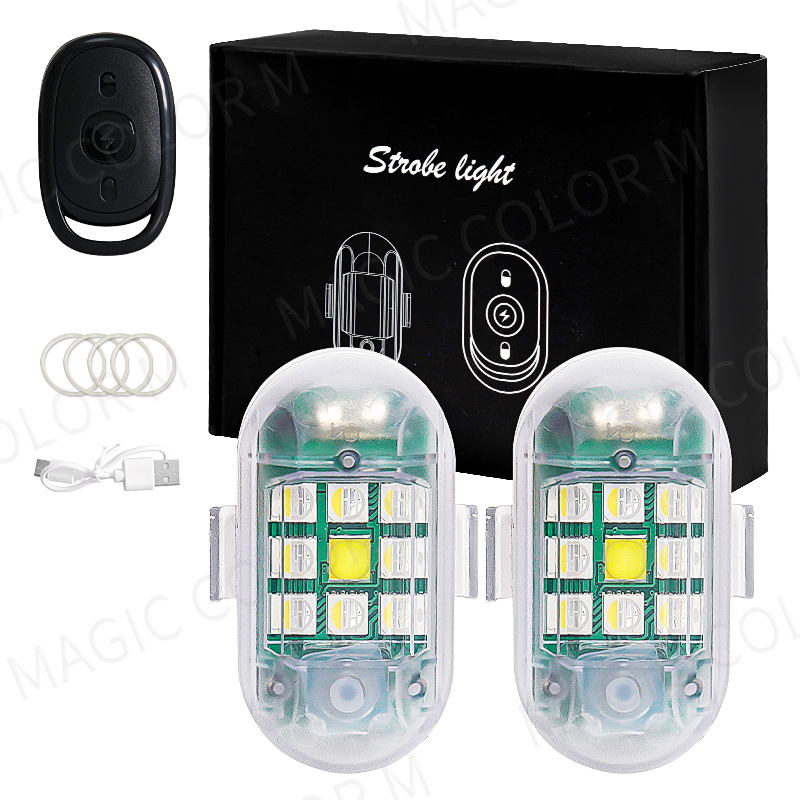 2PCS Sem Fio LED Strobe Light  - Drone Led Light avaliação e preço