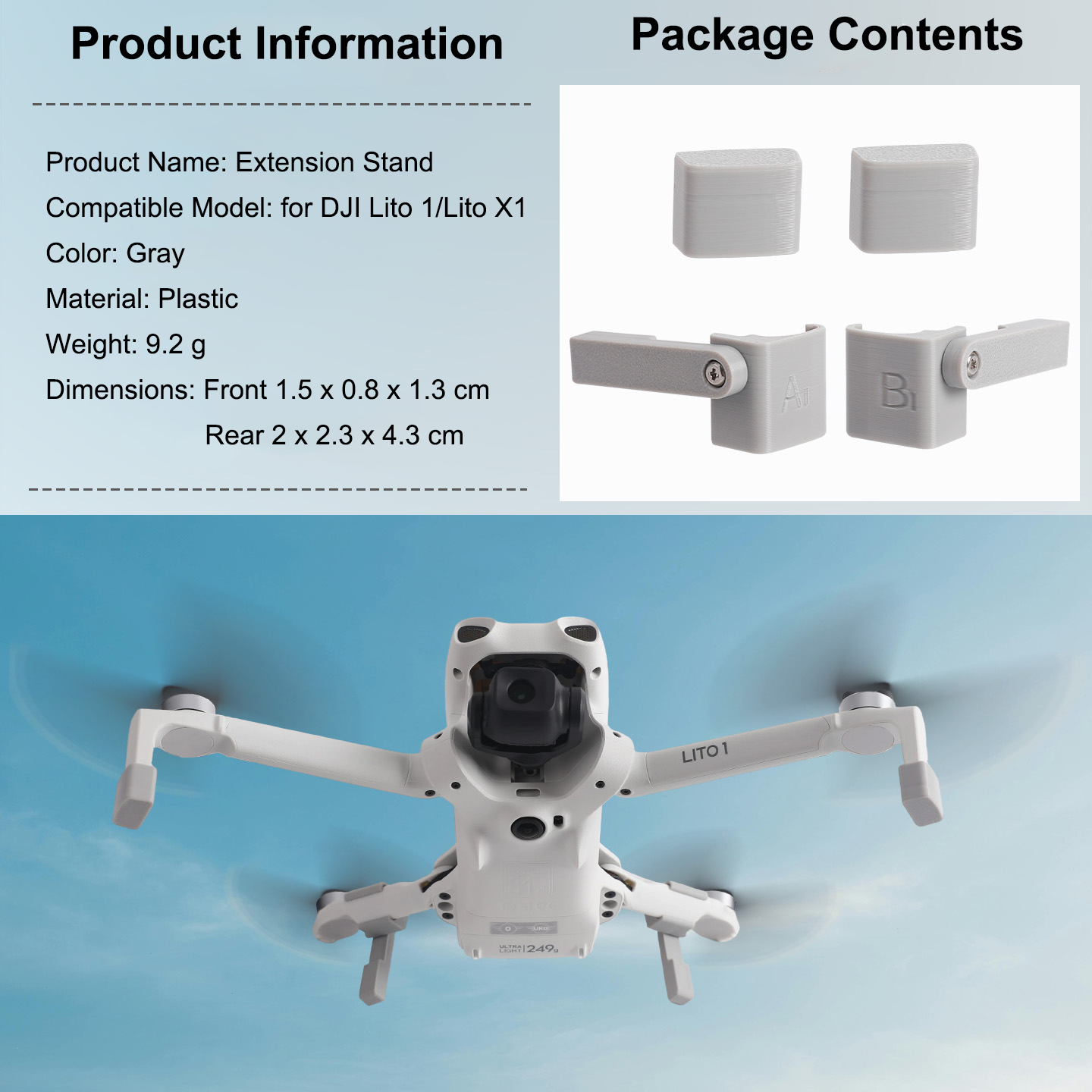 Extensor de Pernas de Pouso pa - Drone Landing Gear avaliação e preço